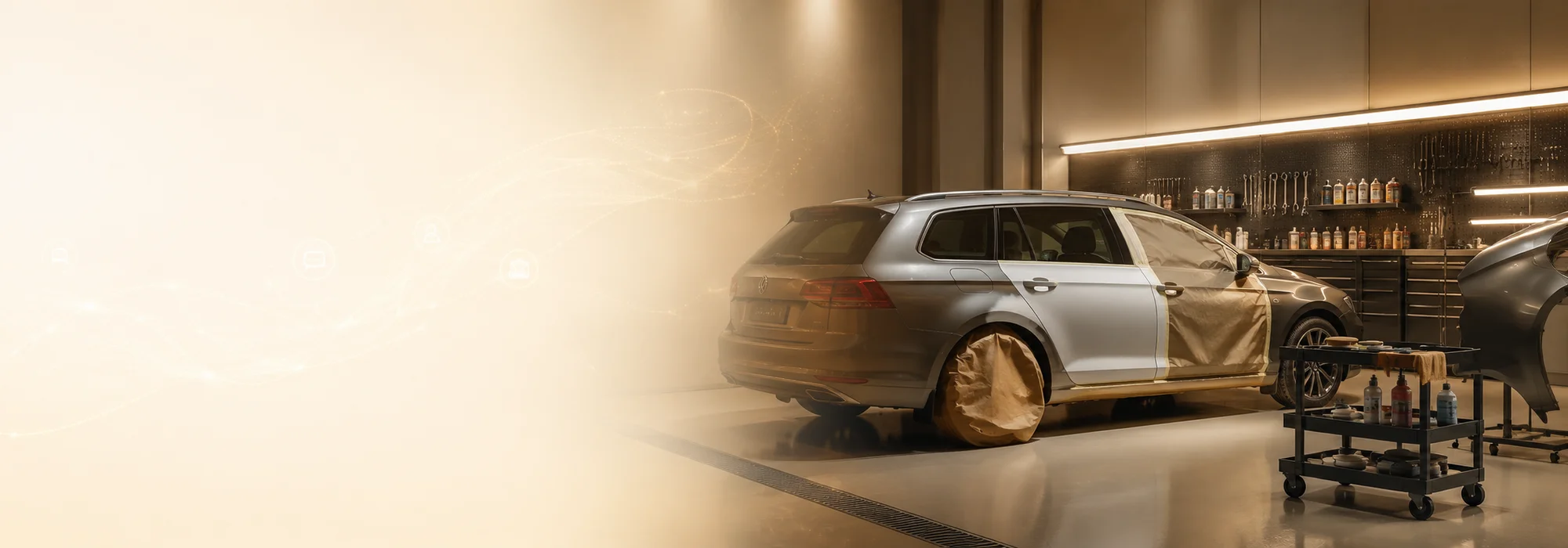 Klasyczny samochód w atelier Mivare Motors